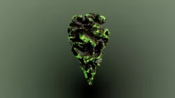 Magic air rock Low-poly  3D model