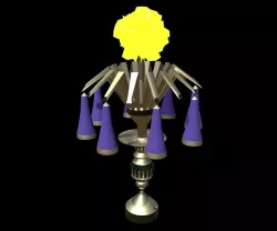 Magic Lamp of Ancient Hyperborea - Fire Flower 3D model