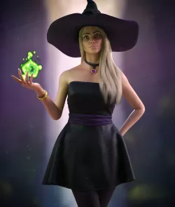 Majestic witch 3D model
