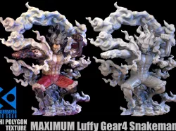 MAXIMUM Luffy Gear4 Snakeman 3D Scan 3D model