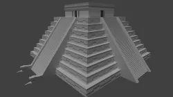 Mayan Pyramid Kukulkan - Piramide Maya de Kukulkan 3D model