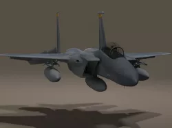 McDonnell Douglas F-15 Eagle 3D Model Low-poly  3D model