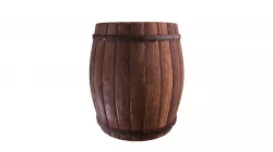 Medieval Barrel Low-poly  3D model
