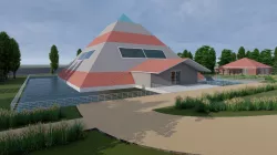 Meditation centre 3D model