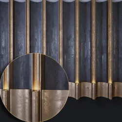 metal decorative panels with backlight PN6 Low-poly  3D model