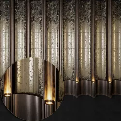 metal decorative panels with backlight PN7 Low-poly  3D model