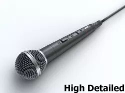 Microphone 3D model