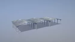 MilitaryBase PortoVelho Hangar 02 Low-poly  3D model