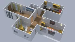 Modern 3D Floorplan 3D model