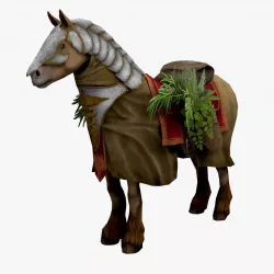 Monk Horse Low-poly  3D model