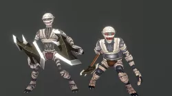 Mummy monster Low-poly  3D model