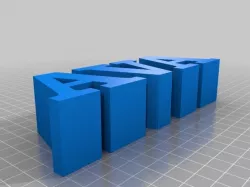 My Customized 3 Letters in a Row