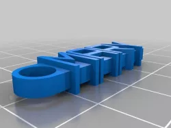 My Customized Message Keychain