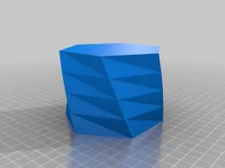 My Customized Twisted Polygon Vase for q tips