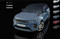 New Range Rover Evoque 2020 Low-poly  3D model