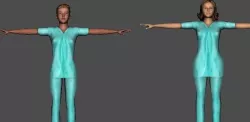 Nurses 3D Model Low-poly  3D model