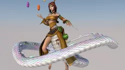 NuWa Cute Action Girl Low-poly  3D model
