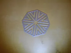 Octogonal keychain / necklace