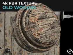 Old Wood 4K PBR Material Texture Texture