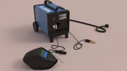 PBR Gamma ARC Welding Machine 2 Electrodes FREE Welding Helmet 3D model