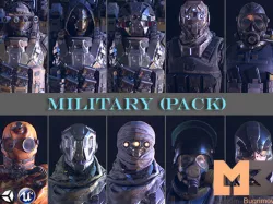 PBR Military Pack Low-poly  3D model