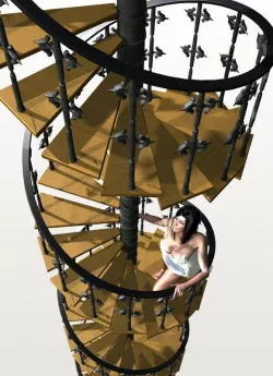 PICK Stairs Pack for Poser 3D model
