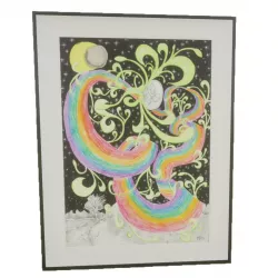 Picture Frame - Love and Live Low-poly  3D model