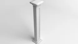 Pillar Rectangle 2 3D model