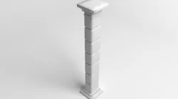 Pillar Rectangle 3 3D model