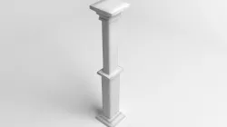 Pillar Rectangle 4 3D model