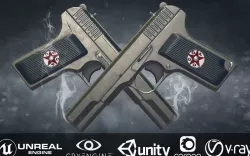 PISTOL TT33 Low-poly  3D model