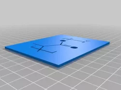 PLA polylactic acid (polylactide) plastic chemical structure filament stencil