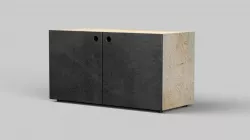 Plywood side table 3D model
