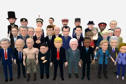 Politicians mega pack Low-poly  3D model
