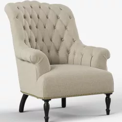 Restoration Hardware Clementine Tufted Chair 3D model