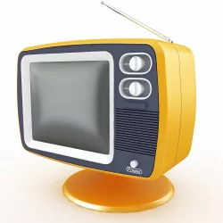 retro tv 3D model