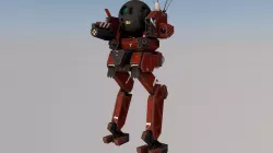 Robot Trooper Range Low-poly  3D model