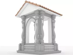 Roof Balcony 3D model