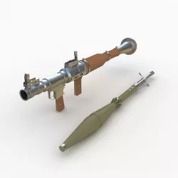 RPG-7 Rocket LAuncher 3D model
