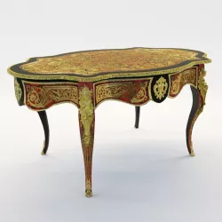 Salon table of Boulle style - France - 19th century 3D model
