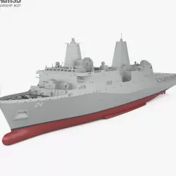 San Antonio-class amphibious transport dock 3D model