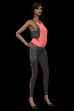 Sporty Outfit 3D model