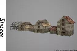 Storehouse Low-poly  3D model