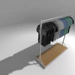 Straight Rail 3D model