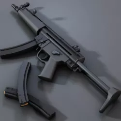 Submachine Gun mp5 3D model