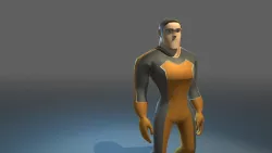 Super Hero Low-poly  3D model