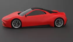 Supercar Concept  3D model
