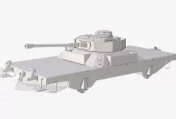 Tank Low Poly 3D model