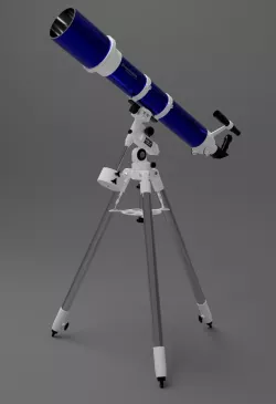 Telescope Celestron Omni XLT 120 Low-poly  3D model