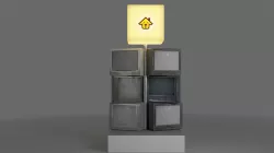 Television Low-poly  3D model